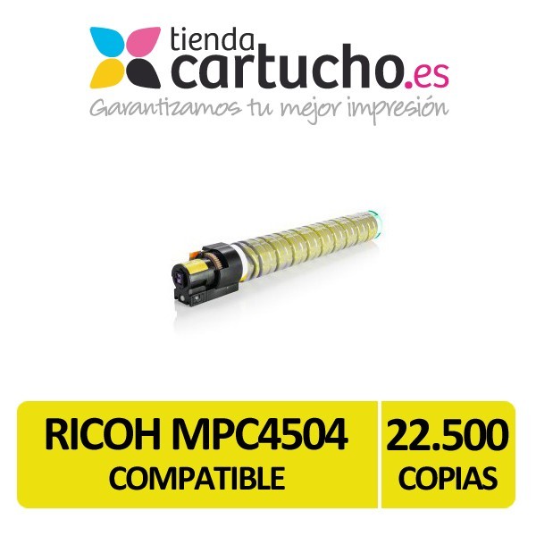 Toner Ricoh MPC4504 Amarillo Compatible