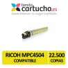 Toner Ricoh MPC4504 Amarillo Compatible