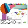 Bloc trabajos manuales liderpapel seda 240x315mm 10 hojas colores surtidos