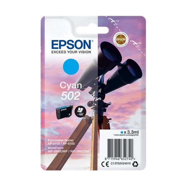Epson 502XL Cyan Original (C13T02W24010)