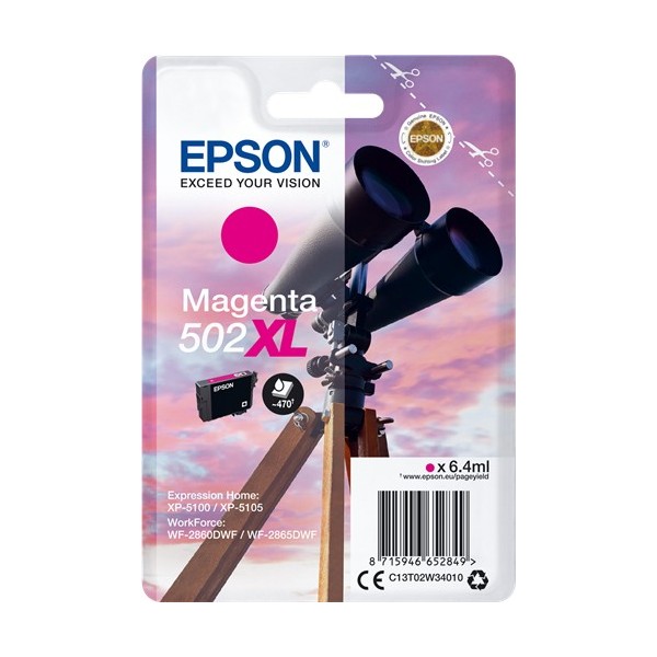 Epson 502 Magenta Original (C13T02V34010)