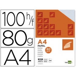 Papel liderpapel a4 80g/m2...