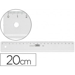 Regla m+r 20 cm plastico...