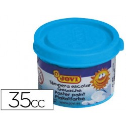 Tempera jovi 35 ml azul cyan.