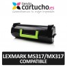 Toner Lexmark MS317/MX317 Compatible Sustituye Tóner Original Lexmark 51B2000 
