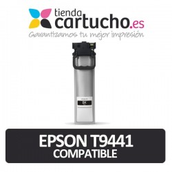 CARTUCHO EPSON T9441 NEGRO COMPATIBLE TINTA PIGMENTADA