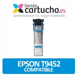 CARTUCHO EPSON T9452 CYAN COMPATIBLE TINTA PIGMENTADA