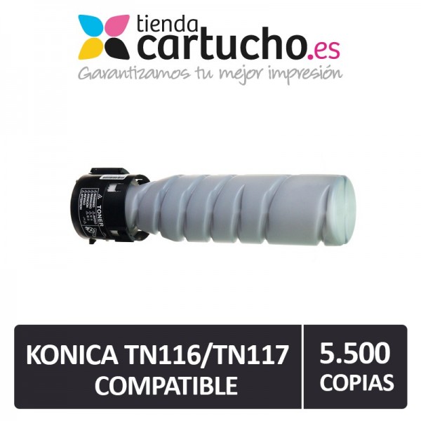 Toner Konica Minolta TN116 / TN117 Negro Compatible A1UC050 / A1UC0D0