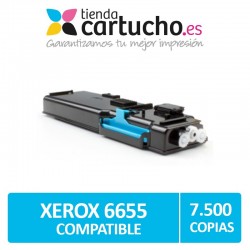 Toner Cyan XEROX WORKCENTRE 6655 Compatible 106R02744