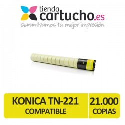 KONICA MINOLTA TN 221 AMARILLO COMPATIBLE 