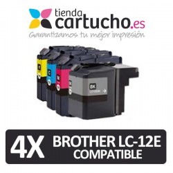 Pack 4 Brother Lc-12E Compatible (Elija Colores)