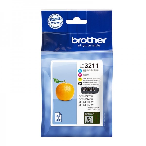 Brother LC3211 Tinta Amarillo Original