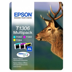 Cartuchos EPSON ORIGINAL T1306 PACK NEGRO + COLORES