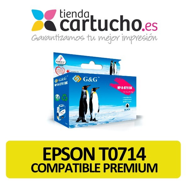 Cartucho Epson T0714 Compatible Premium Amarillo