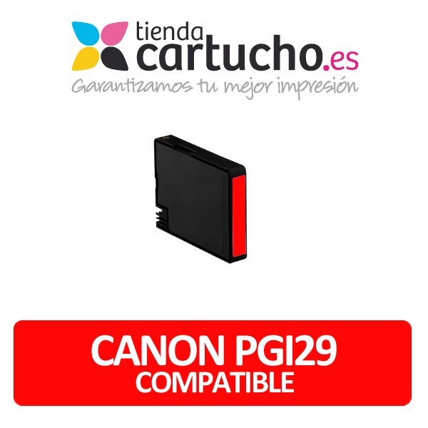 Cartucho de tinta Canon PGI29 Compatible Rojo