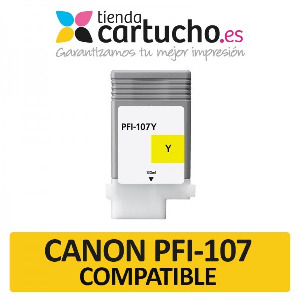 Cartucho Canon PFI107 Compatible Amarillo