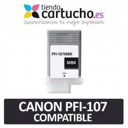 Cartucho Canon PFI107 Compatible Negro Mate