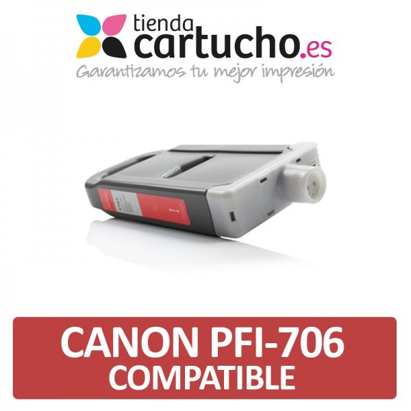 Cartucho Canon PFI706 Compatible Rojo