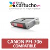 Cartucho Canon PFI706 Compatible Rojo