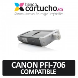 Cartucho Canon PFI706 Compatible Negro Mate