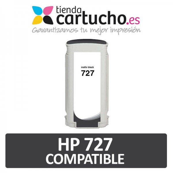 Cartuchos HP 727 Compatible Negro Mate