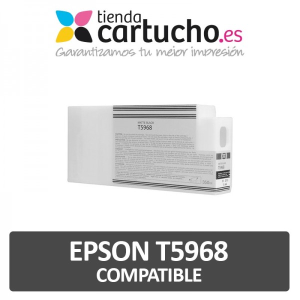 Cartuchos Epson T5968 Compatible Negro Mate