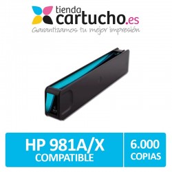 Cartuchos HP 981A / 981X Compatible Cyan
