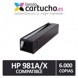 Cartuchos HP 981A / 981X Compatible Negro