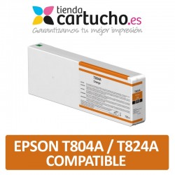 Cartuchos Epson T804A / T824A Compatible Naranja