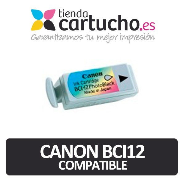 Cartucho Canon BCI12 Negro Photo Compatible