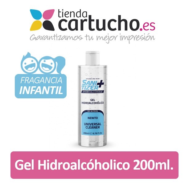 Gel Hidroalcoholico Liquido 200ml - Fragancia Infantil - Sanitizer Plus 