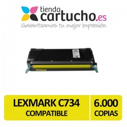 Toner Lexmark C734 / C736 / X738 Compatible Amarillo