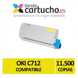 Toner OKI C712 Compatible Amarillo