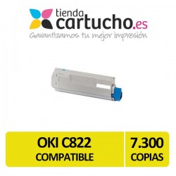 Toner OKI C822 Compatible Amarillo