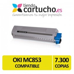 Toner OKI MC853 Compatible Amarillo