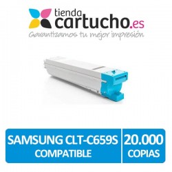 Toner Samsung CLT-C659S Compatible Cyan