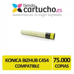 Toner Konica Minolta C454 / C554 Compatible amarillo