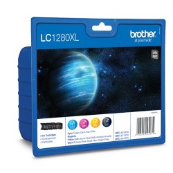 Brother LC1280XL Rainbow pack (4 colores) cartucho de tinta original alta capacidad.