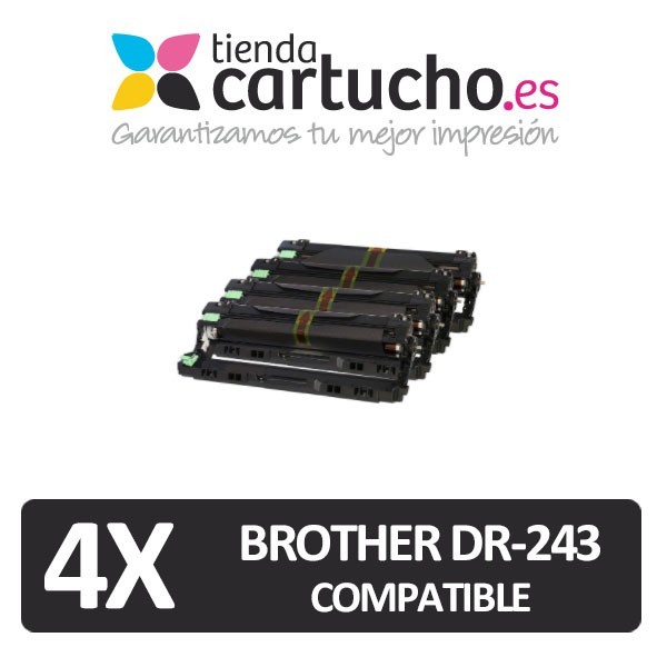 Pack 4 Tambores Brother DR-243 Compatible 