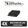 Pack 4 Tambores Brother DR-243 Compatible 