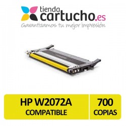 Toner HP W2072A compatible amarillo