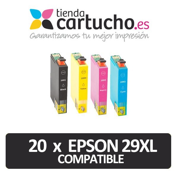 Pack Epson 29XL Compatible 20 uds. Pack Epson 29XL Compatible 20 uds.