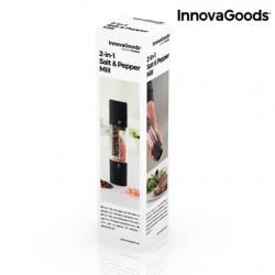 InnovaGoods Molinillo de Pimienta y Sal 2 en 1