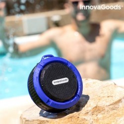 InnovaGoods Altavoz Bluetooth Inalámbrico Portátil Waterproof