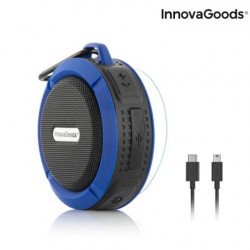 InnovaGoods Altavoz Bluetooth Inalámbrico Portátil Waterproof