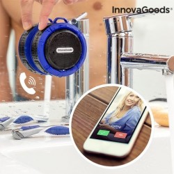 InnovaGoods Altavoz Bluetooth Inalámbrico Portátil Waterproof