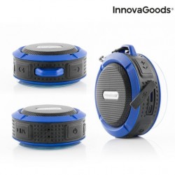 InnovaGoods Altavoz Bluetooth Inalámbrico Portátil Waterproof