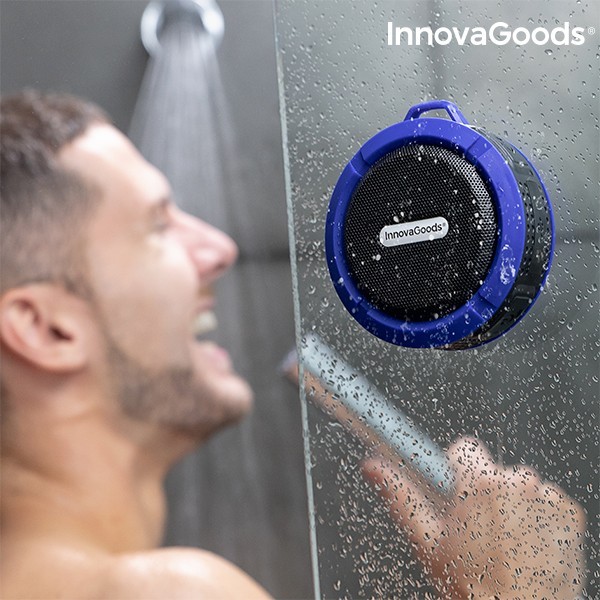 InnovaGoods Altavoz Bluetooth Inalámbrico Portátil Waterproof