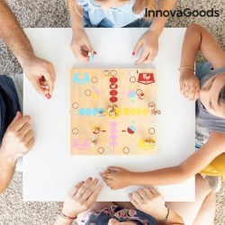 Innovagoods Juego de Mesa de Madera con Animales