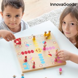 Innovagoods Juego de Mesa de Madera con Animales